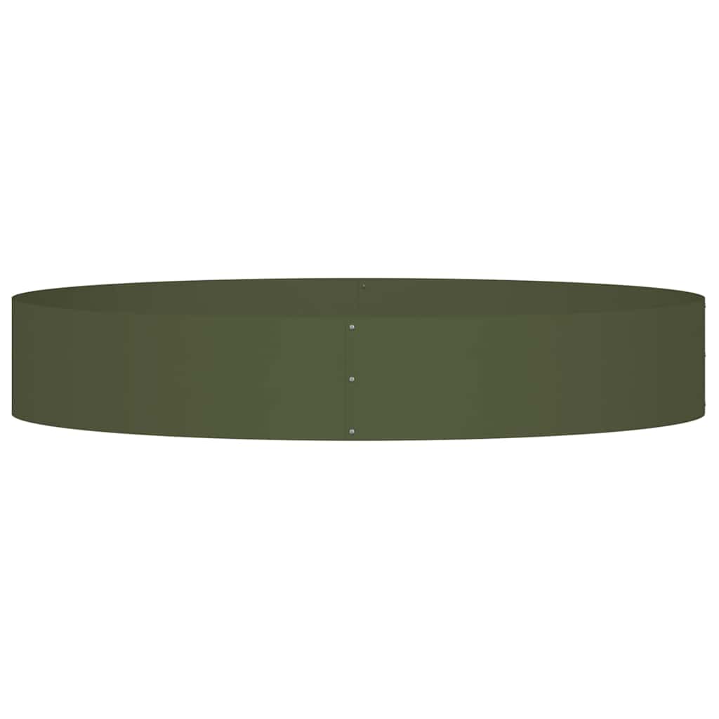 Pflanzenring Olive Grün 120 x 120 x 20 cm Kaltgewalzter Stahl