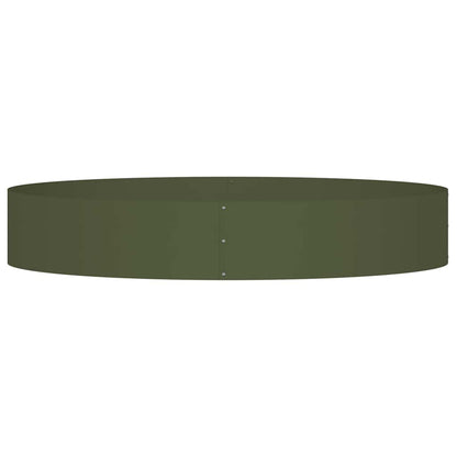 Pflanzenring Olive Grün 120 x 120 x 20 cm Kaltgewalzter Stahl