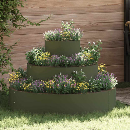 Garten-Pflanzgefäß Olive Grün 90 x 90 x 20 cm