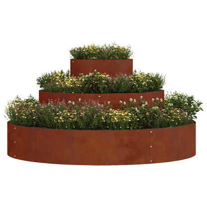 Garten-Pflanzgefäß Rostig 120 x 120 x 20 cm Wetterfeststahl