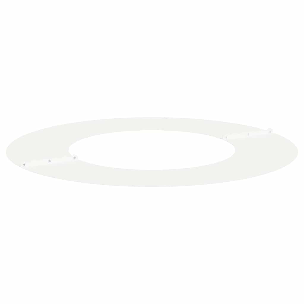 geeignet für flache Baumringe 5 Stk. Weiß Ø40/70 cm Stahl