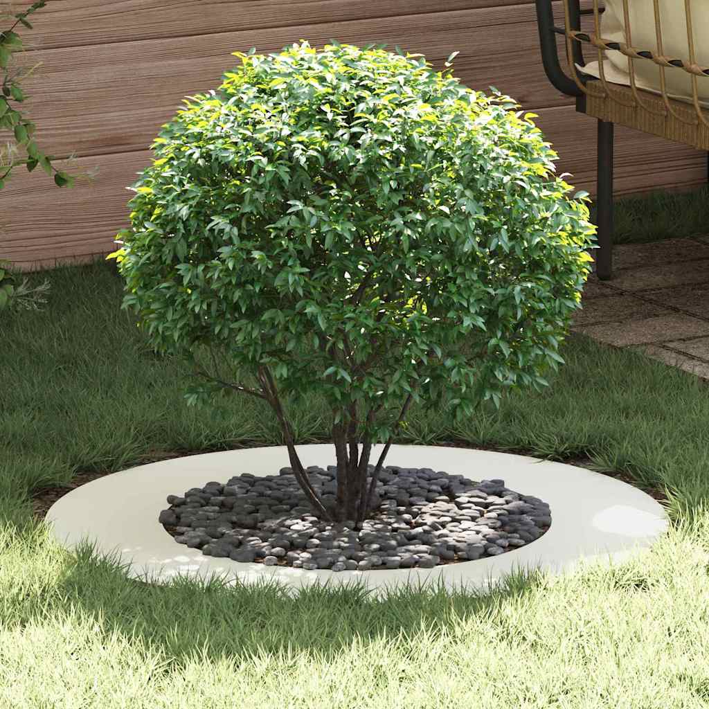 geeignet für flachen Baumring Weiß Ø50/80 cm Stahl