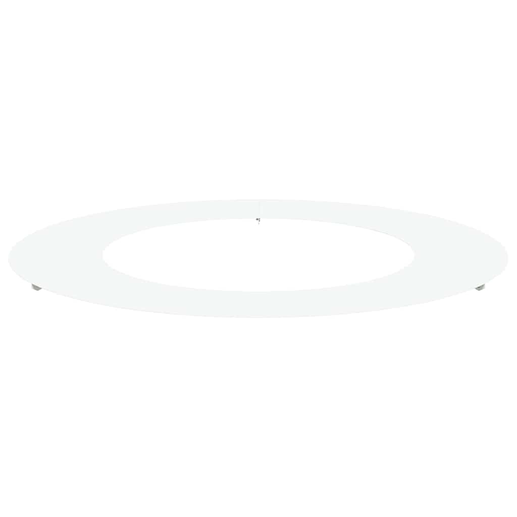 geeignet für flachen Baumring Weiß Ø50/80 cm Stahl