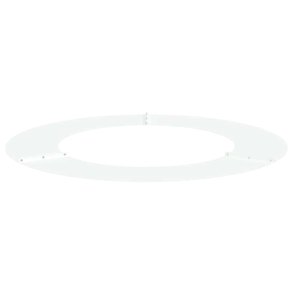 geeignet für flachen Baumring Weiß Ø50/80 cm Stahl