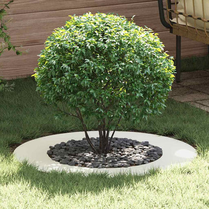 geeignet für flache Baumringe 5 Stk. Weiß Ø50/80 cm Stahl