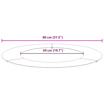 geeignet für flache Baumringe 5 Stk. Weiß Ø50/80 cm Stahl