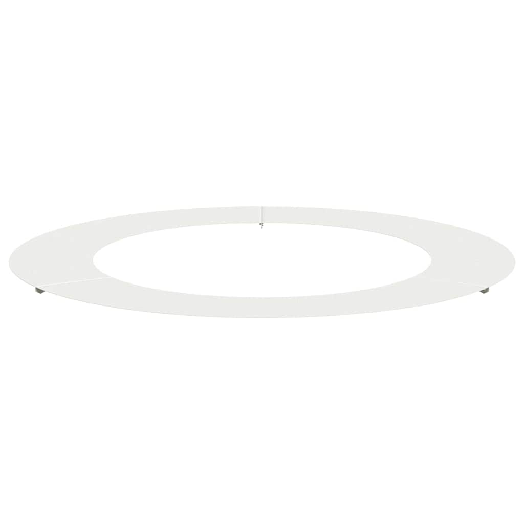 geeignet für flachen Baumring Weiß Ø60/90 cm Stahl