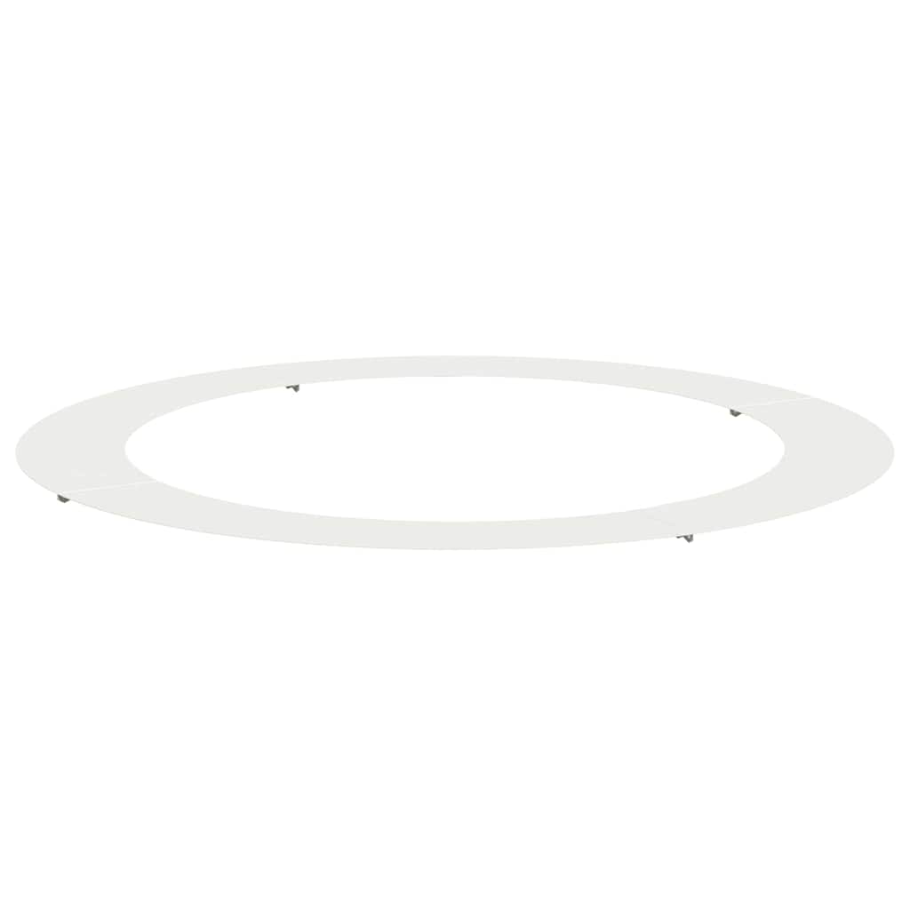geeignet für flachen Baumring Weiß Ø90/120 cm Stahl