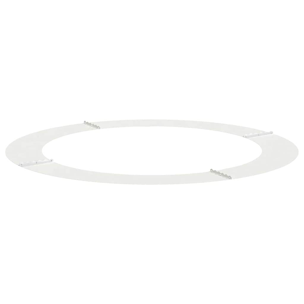 geeignet für flache Baumringe 5 Stk. Weiß Ø90/120 cm Stahl