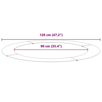 geeignet für flachen Baumring Rostig Ø90/120 cm
