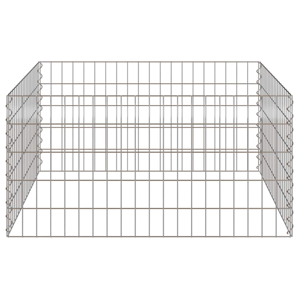 Quadratischer Komposter 100 x 100 x 50 cm Eisen