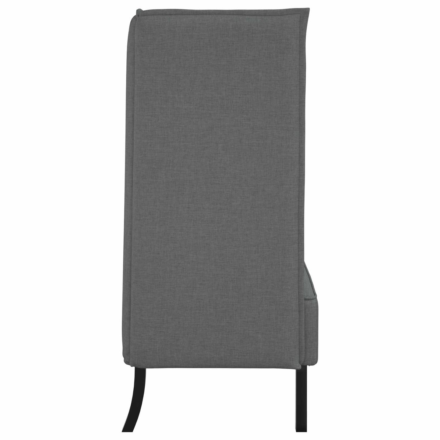 Hoher Rücken Sofa 101cm Dunkelgrau Stoff
