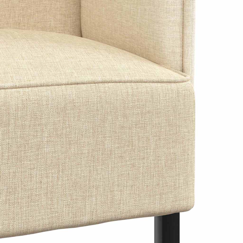 Hoher Rücken Sofa Creme 109 x 56 x 121 cm Stoff