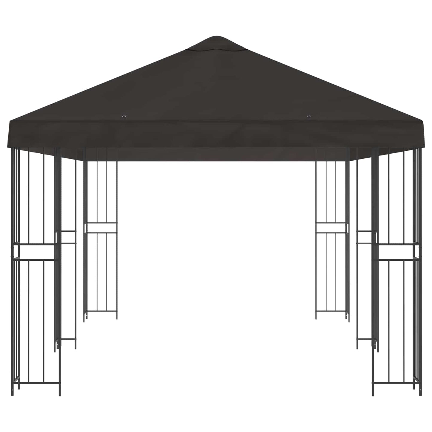 6 x 3 m Anthrazit Polyester und Stahl 190
