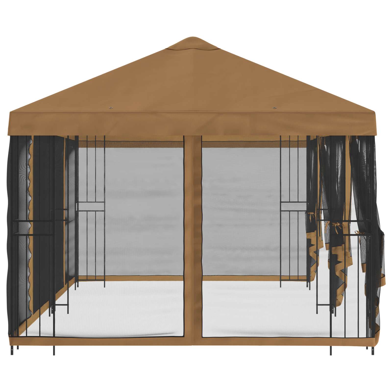 6 x 3 m Beige Polyester und Stahl 190