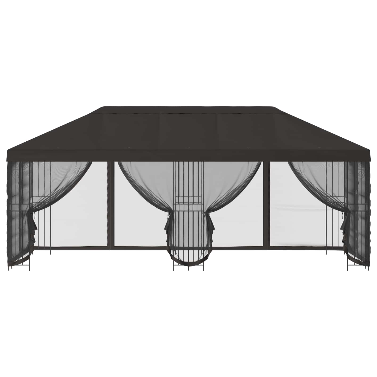 6 x 3 m Anthrazit Polyester und Stahl 190