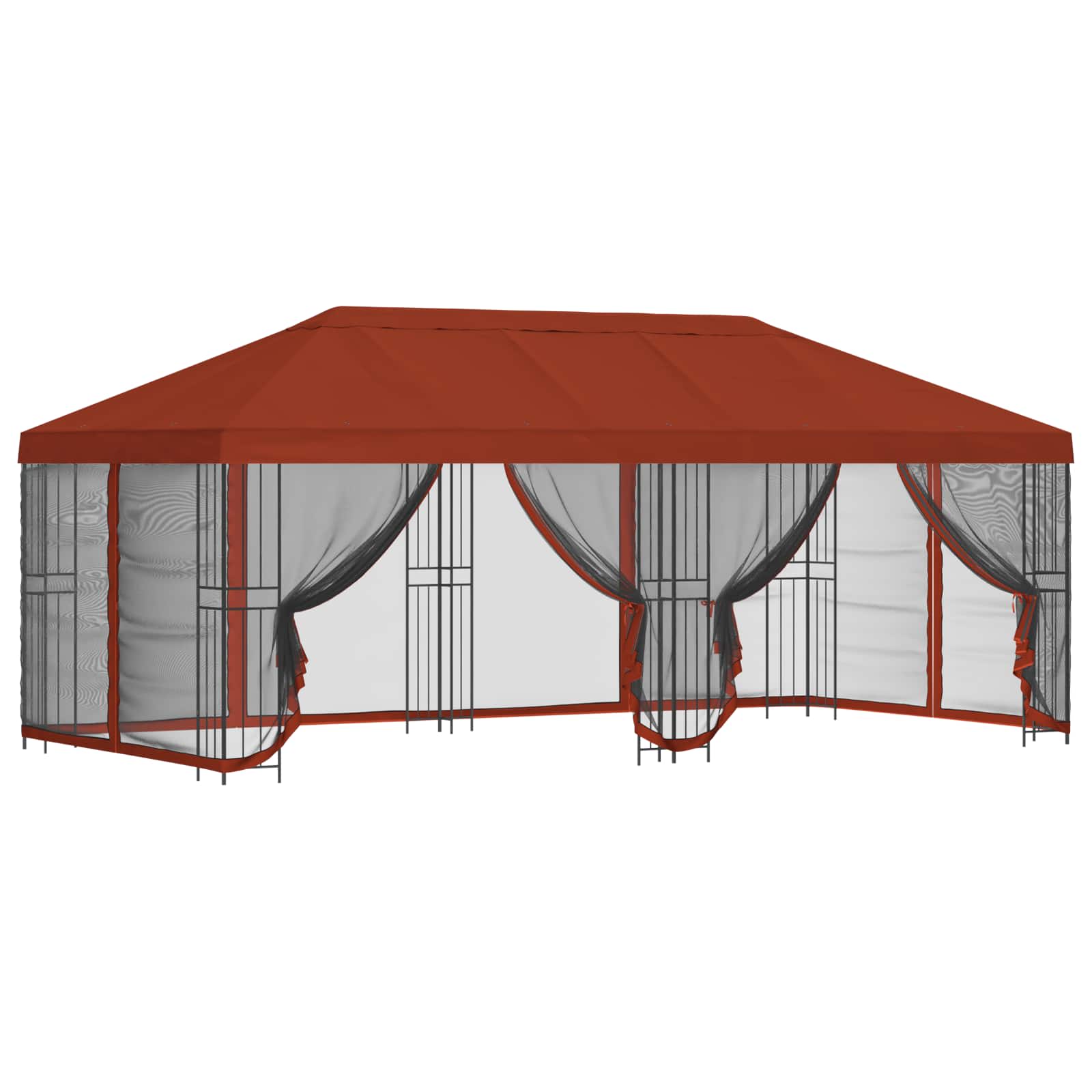 6 x 3 m Terrakotta Polyester und Stahl 190