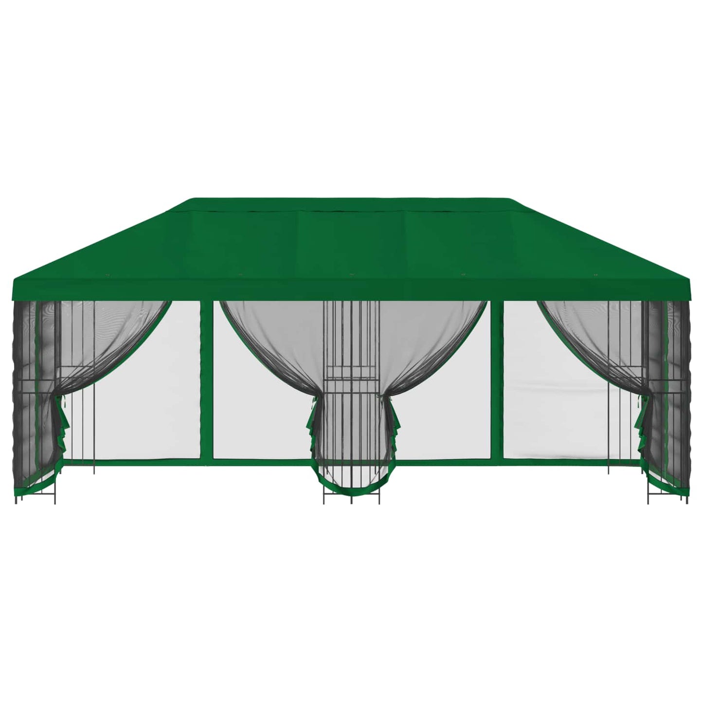 6 x 3 m Grün Polyester und Stahl 190 gsm
