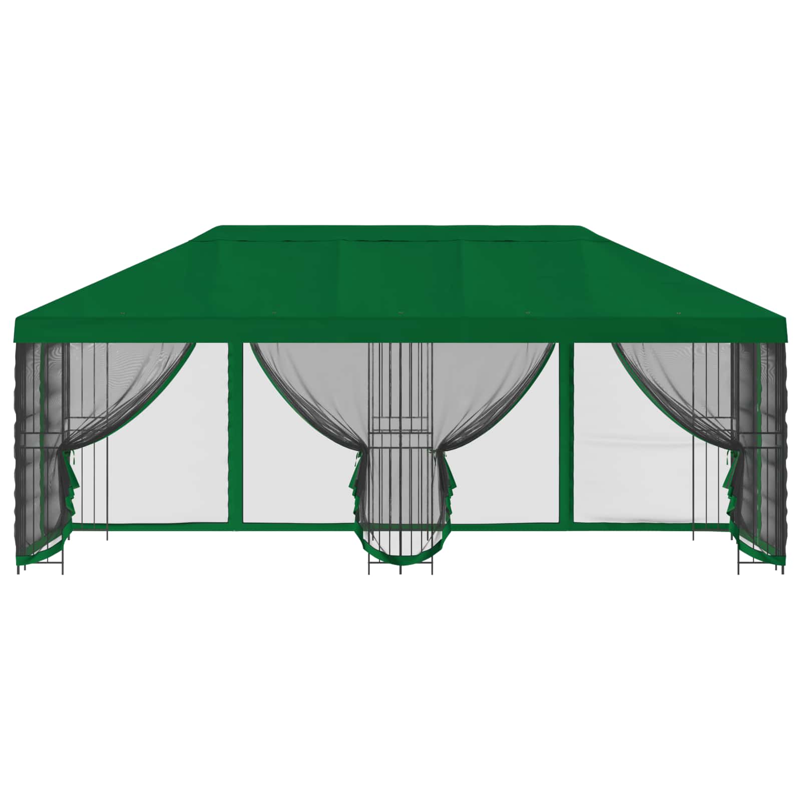 6 x 3 m Grün Polyester und Stahl 190 gsm