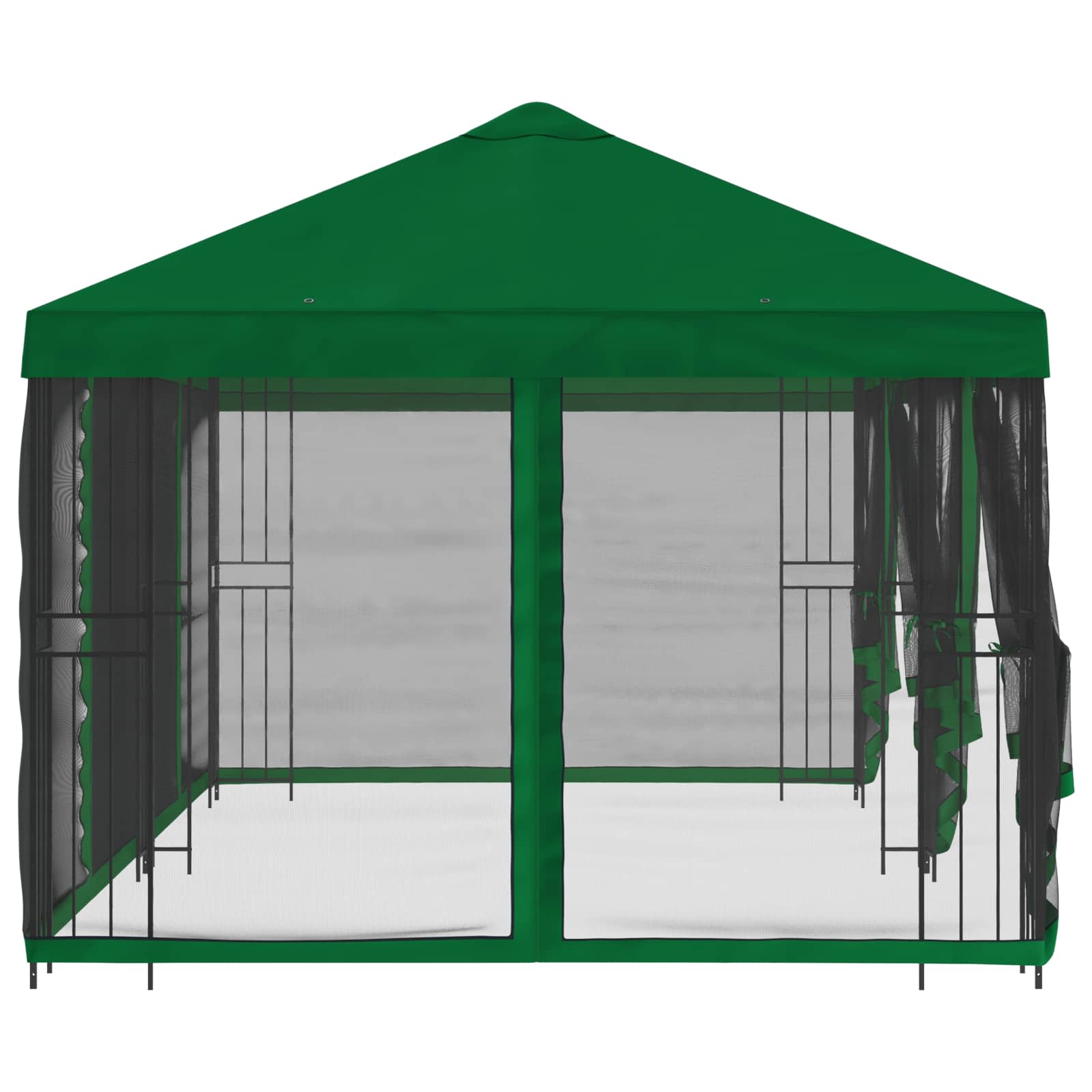 6 x 3 m Grün Polyester und Stahl 190 gsm