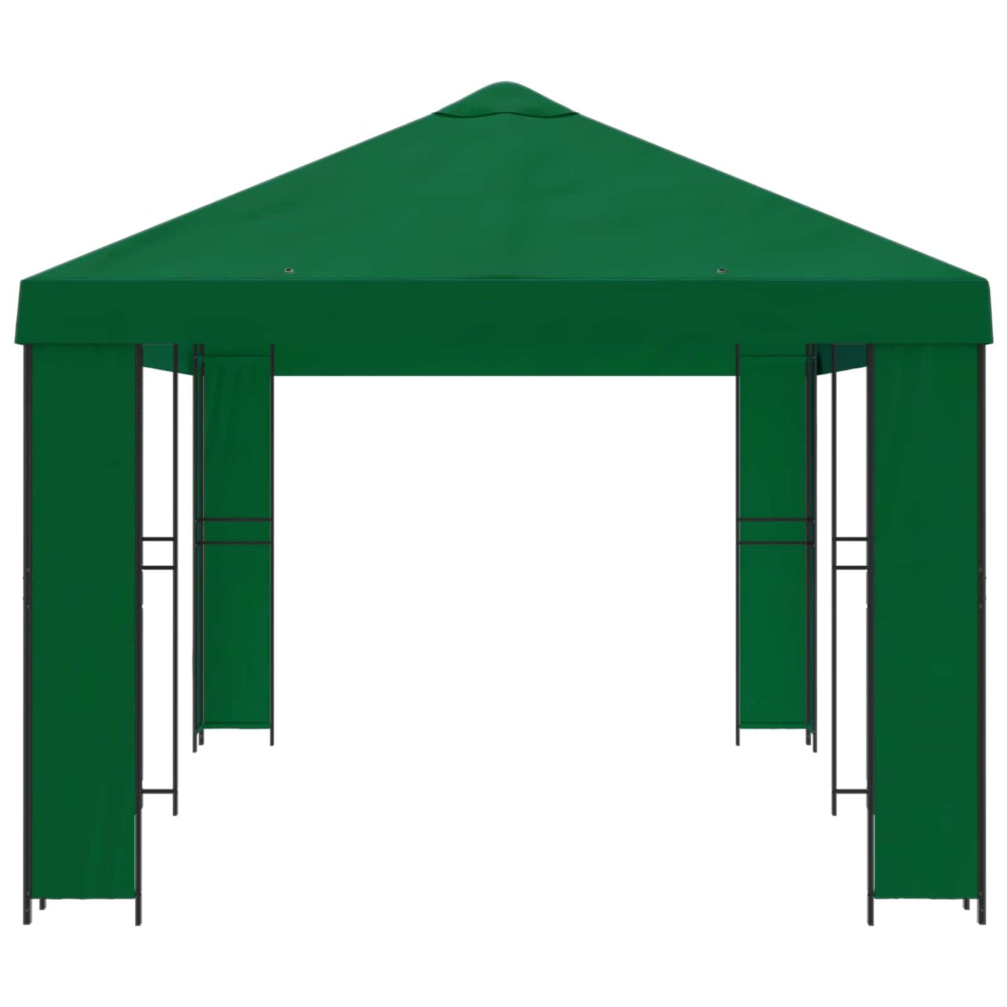 Garten Pavillon 6 x 3 m Grün Polyester und Stahl 190 gsm