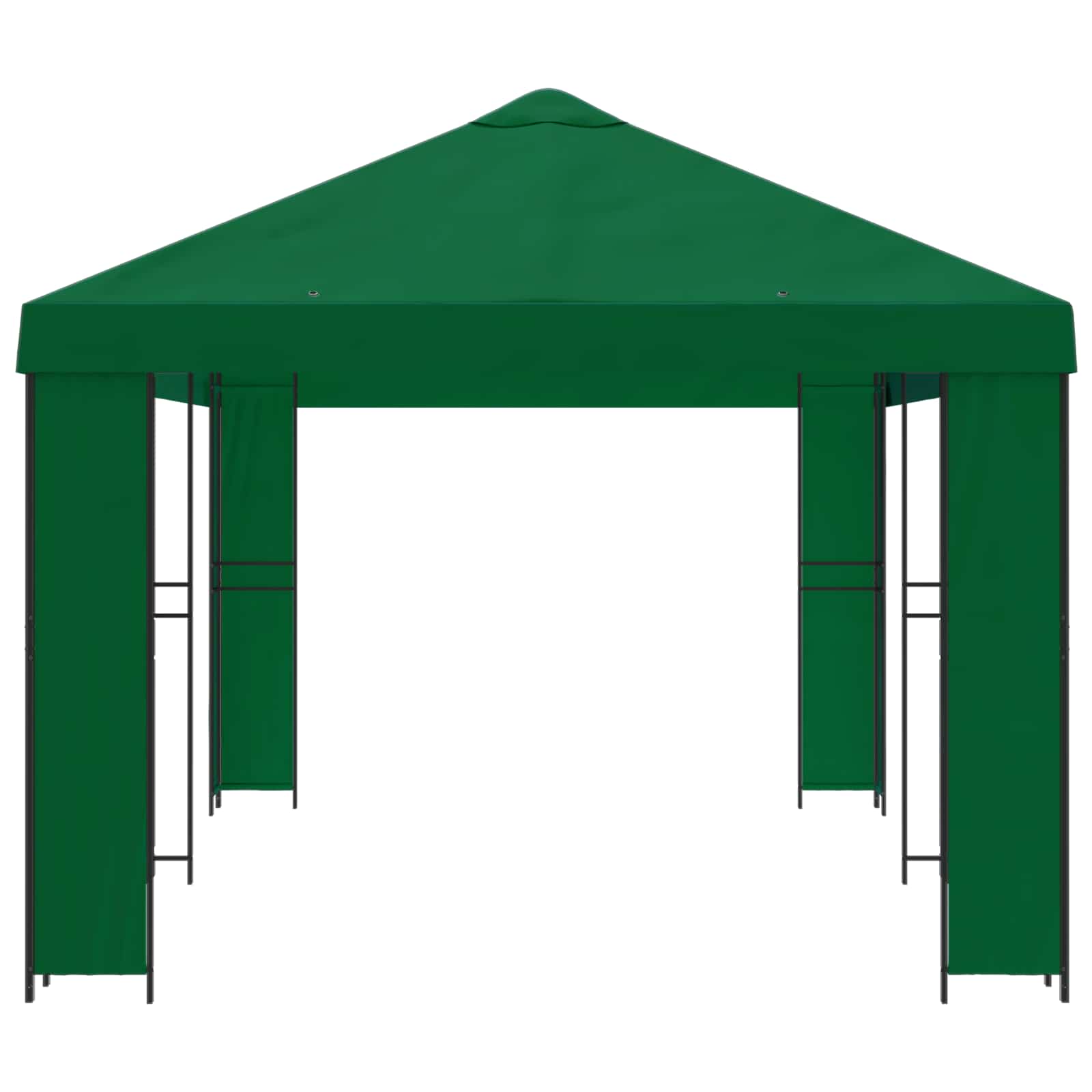 Garten Pavillon 6 x 3 m Grün Polyester und Stahl 190 gsm