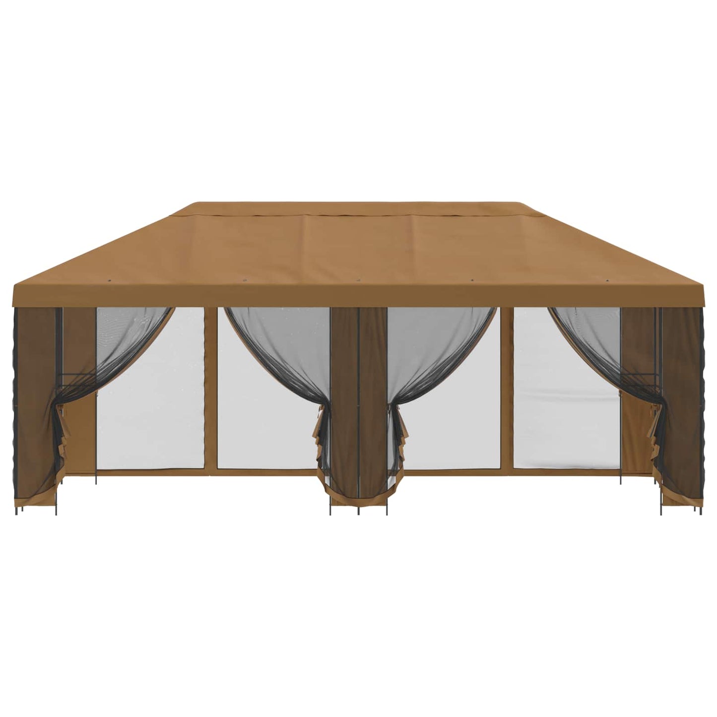 6 x 3 m Beige Polyester und Stahl 190