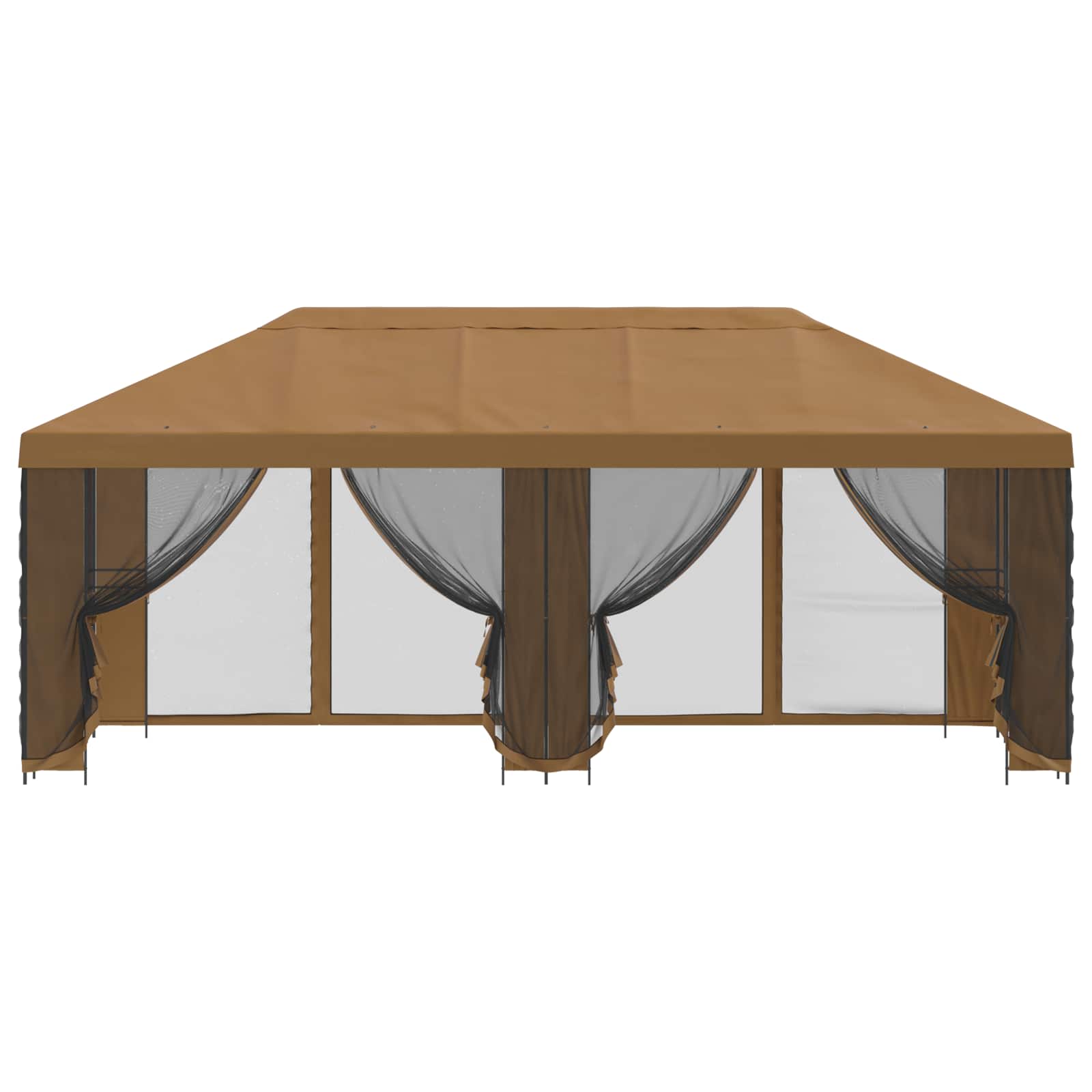6 x 3 m Beige Polyester und Stahl 190
