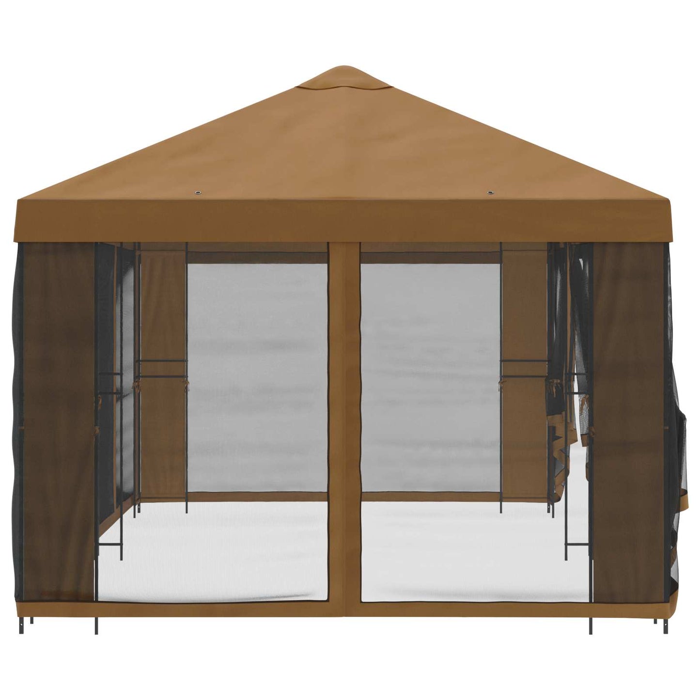 6 x 3 m Beige Polyester und Stahl 190