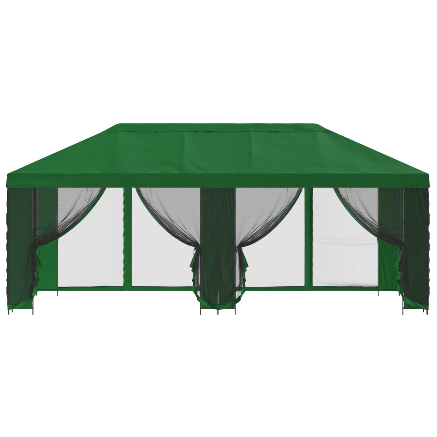 Garten Pavillon mit Seitenwänden 6 x 3 m Grün