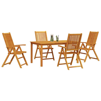 Garten Essgruppe 5 stk. Braun Massivholz Akazie