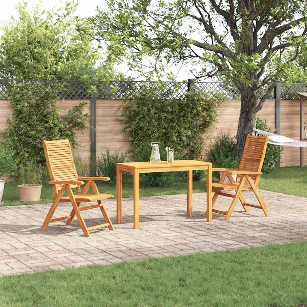 Garten Essgruppe 3 pcs Braun Massivholz Akazie