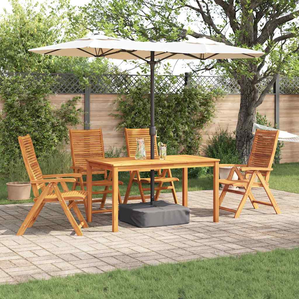 Garten Essgruppe 5 stk. Braun Massivholz Akazie