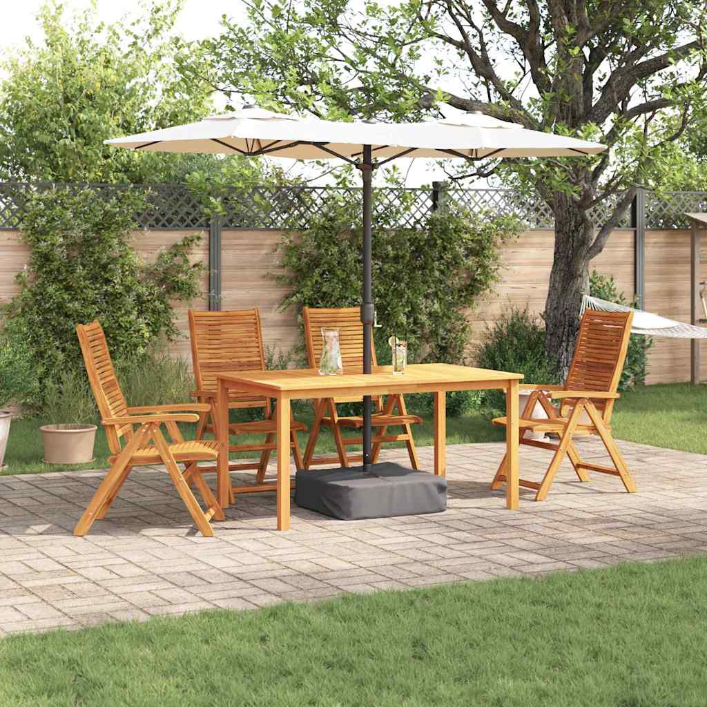 Garten Essgruppe 5 stk. Braun Massivholz Akazie
