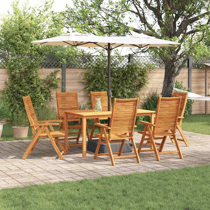 Garten Essgruppe 7 stk. Braun Massivholz Akazie