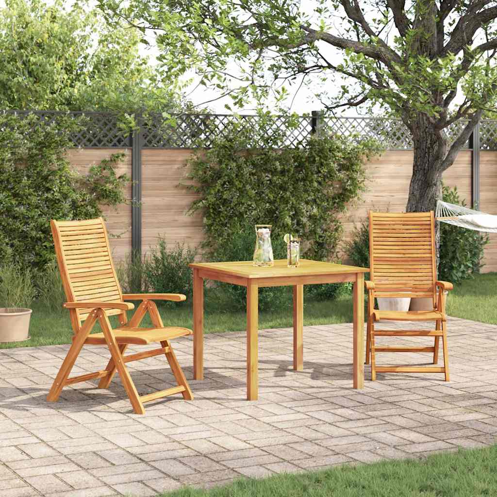 Garten Essgruppe 3 stk. Braun Massivholz Akazie