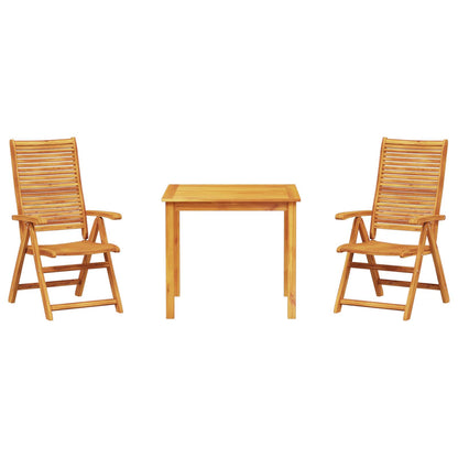 Garten Essgruppe 3 stk. Braun Massivholz Akazie