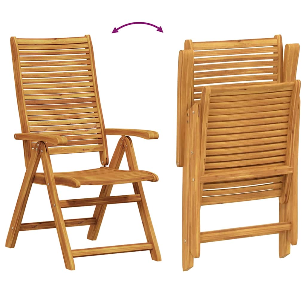 Garten Essgruppe 3 pcs Braun Massivholz Akazie