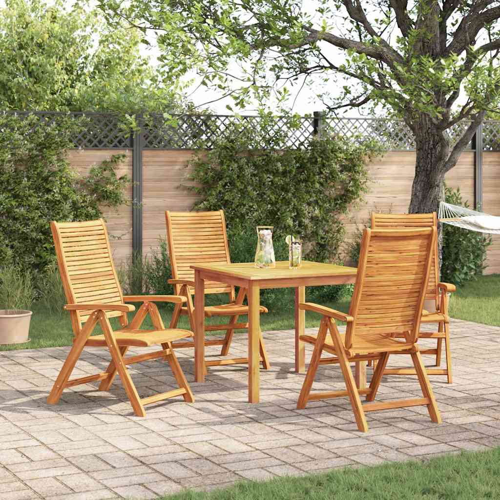 Garten Essgruppe 5 stk. Braun Massivholz Akazie