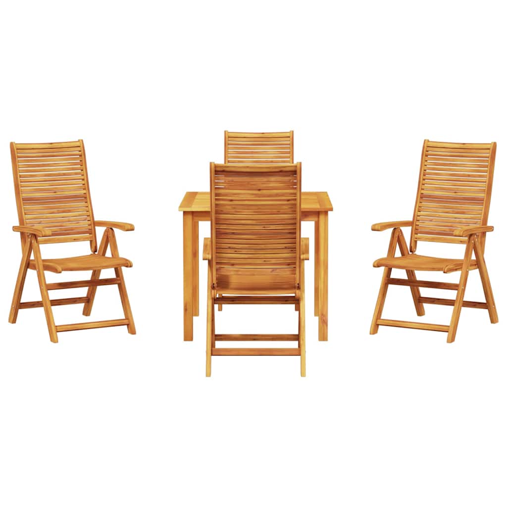Garten Essgruppe 5 stk. Braun Massivholz Akazie