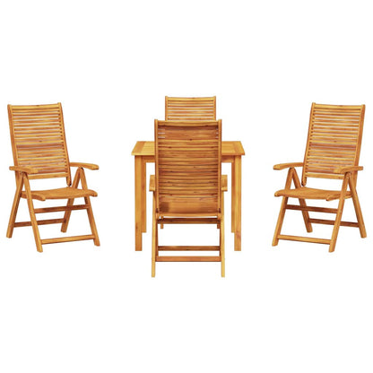 Garten Essgruppe 5 stk. Braun Massivholz Akazie
