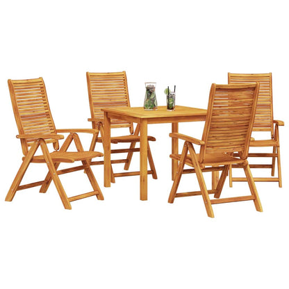 Garten Essgruppe 5 stk. Braun Massivholz Akazie