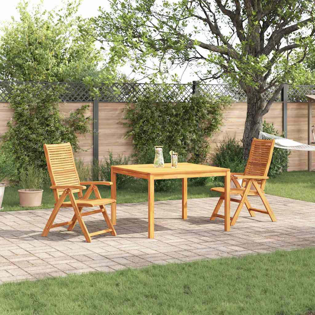 Garten Essgruppe 3 pcs Braun Massivholz Akazie