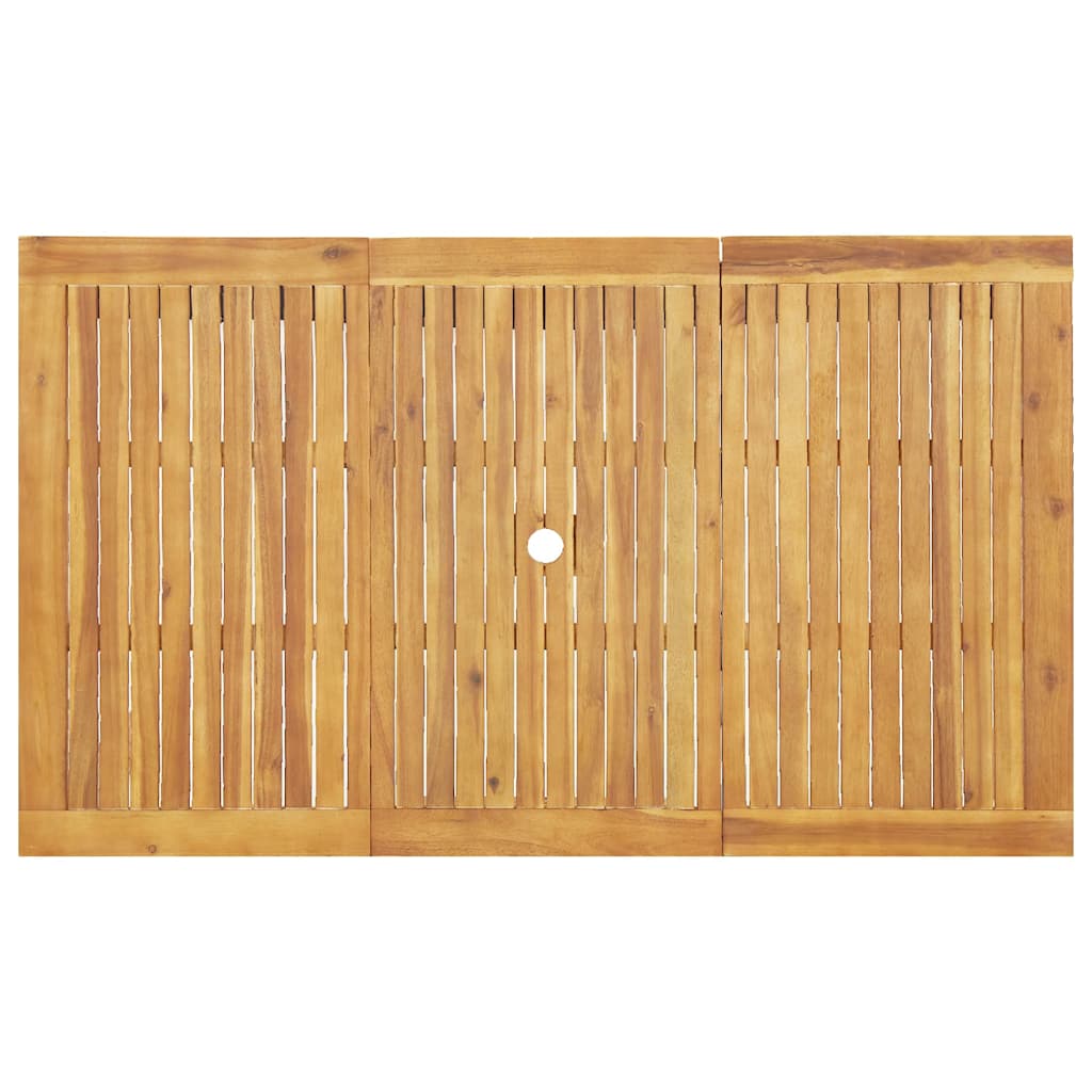Garten Essgruppe 5 stk. Braun Massivholz Akazie