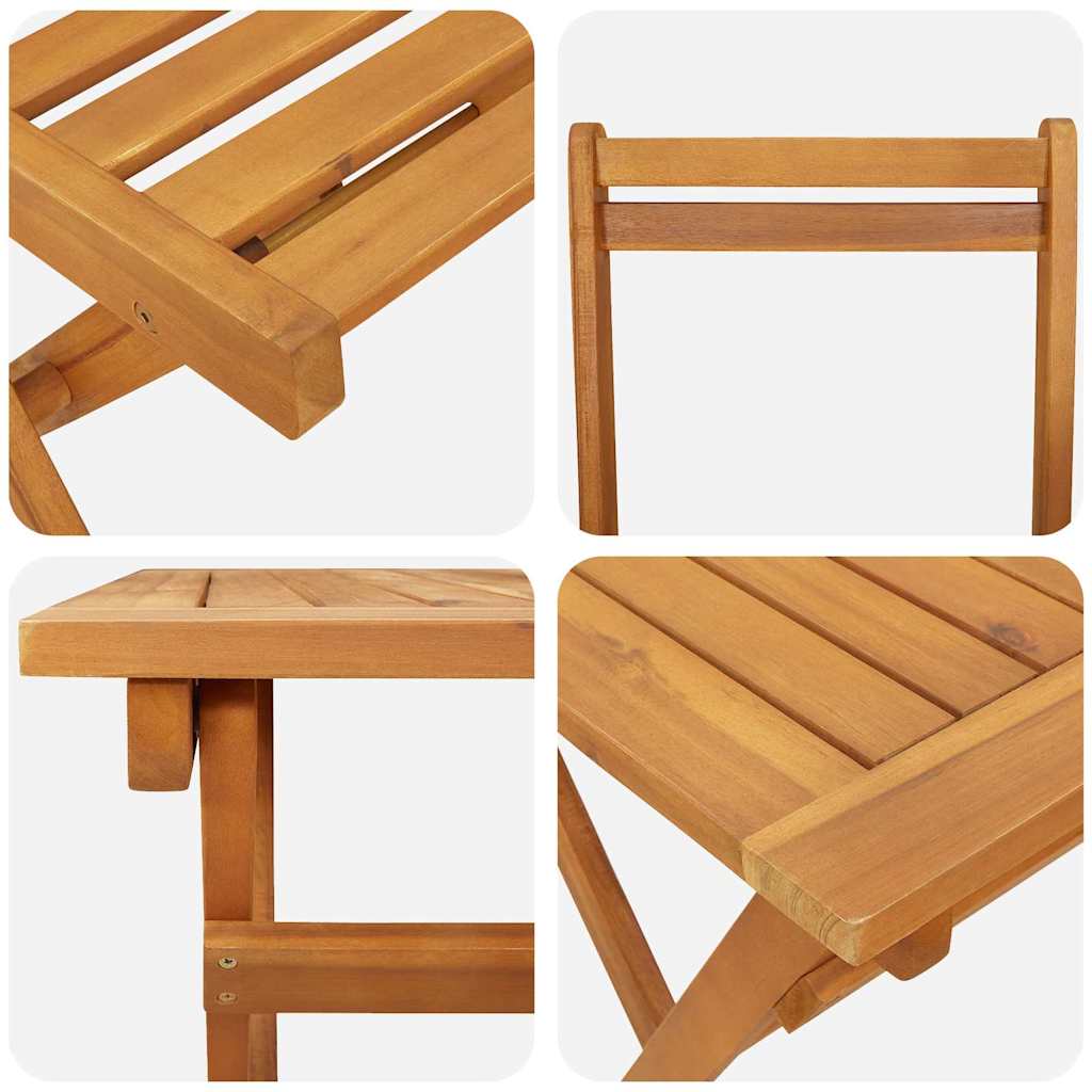 Garten Essgruppe 9 stk. Braun Massivholz Akazie