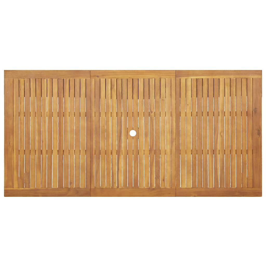 Garten Essgruppe 9 stk. Braun Massivholz Akazie
