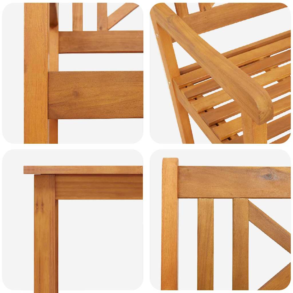 Garten Essgruppe 5 pcs Braun Massivholz Akazie