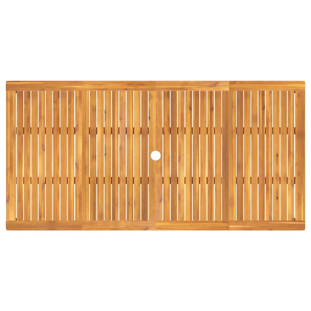 Garten Essgruppe 9 stk. Braun Massivholz Akazie