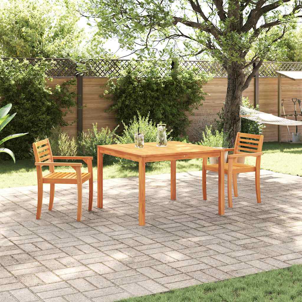 Garten Essgruppe 3 stk. Braun Massivholz Akazie
