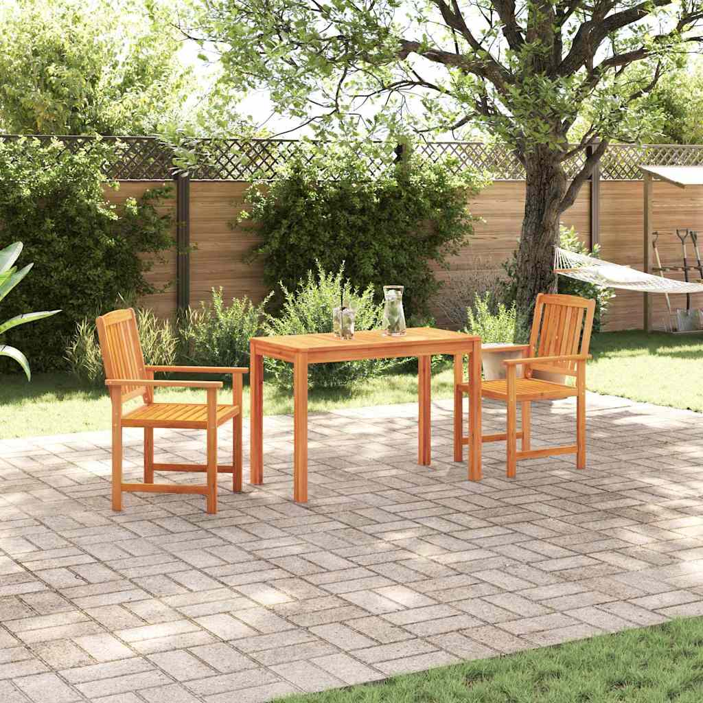 Garten Essgruppe 3 stk. Braun Massivholz Akazie